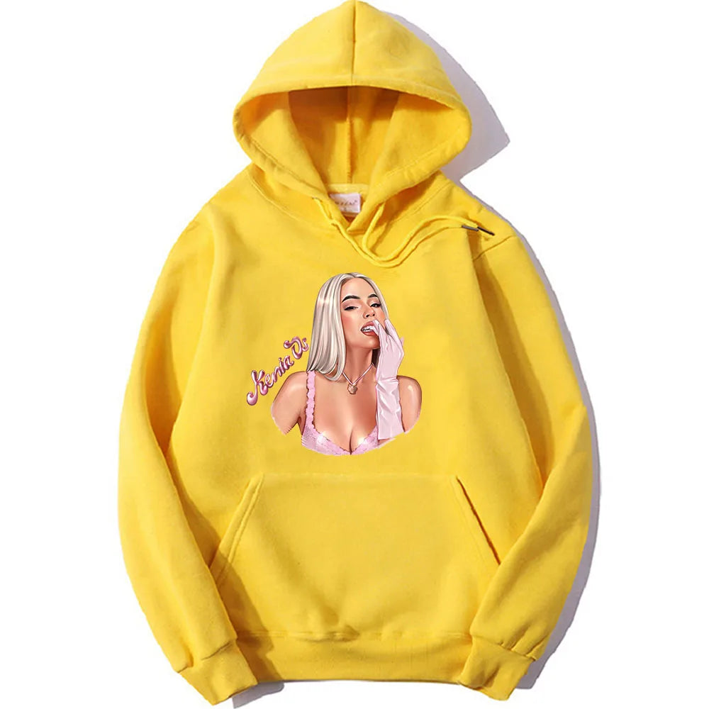 Kenia OS Glam Portrait Hoodie – Yellow