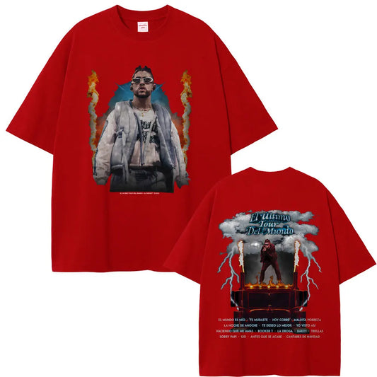 Bad Bunny El Último Tour Del Mundo T-Shirt – Red