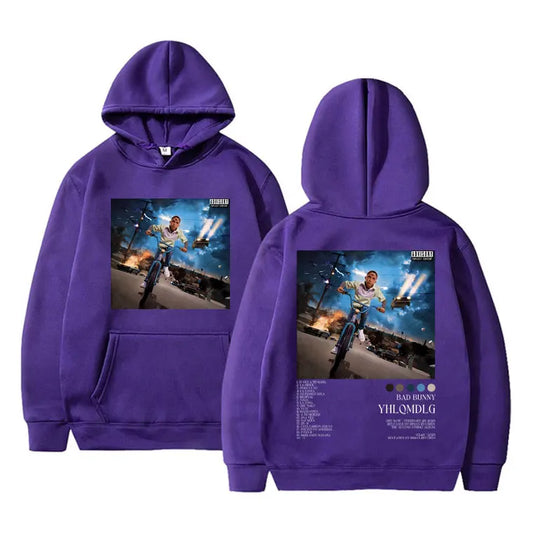 Bad Bunny YHLQMDLG Hoodie – Purple