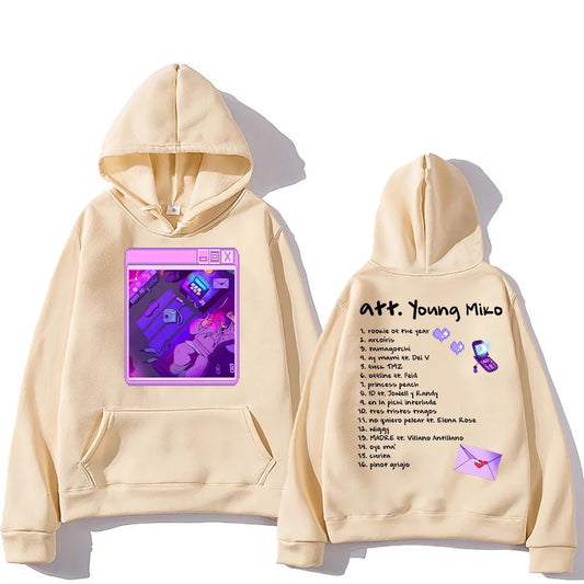 Young Miko Hoodie – Att. Album Beige