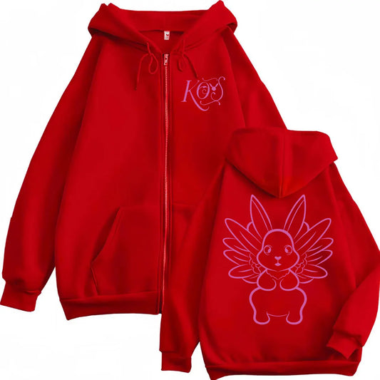 Kenia OS Zipper Hoodie – Red