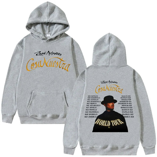 Rauw Alejandro Cosa Nuestra World Tour Hoodie - Gray
