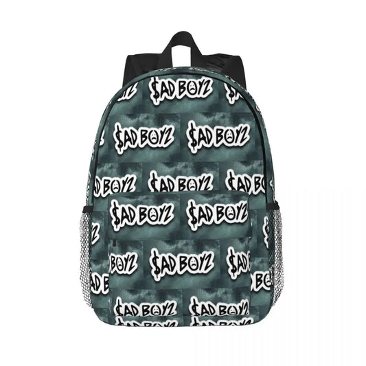 Junior H Sad Boyz Logo Backpack – Graffiti Green