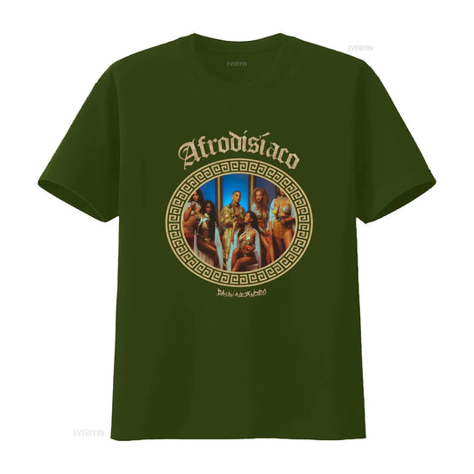 Rauw Alejandro “Afrodisíaco” Album Cover T-Shirt – Army Green