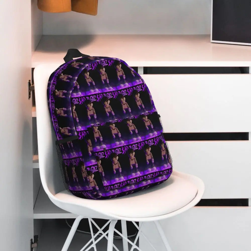 Junior H Sad Boyz Fighter Backpack – Purple Glow