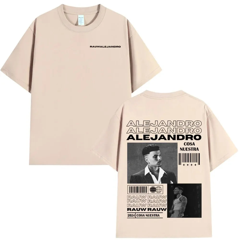 Rauw Alejandro Cosa Nuestra Beige T-Shirt
