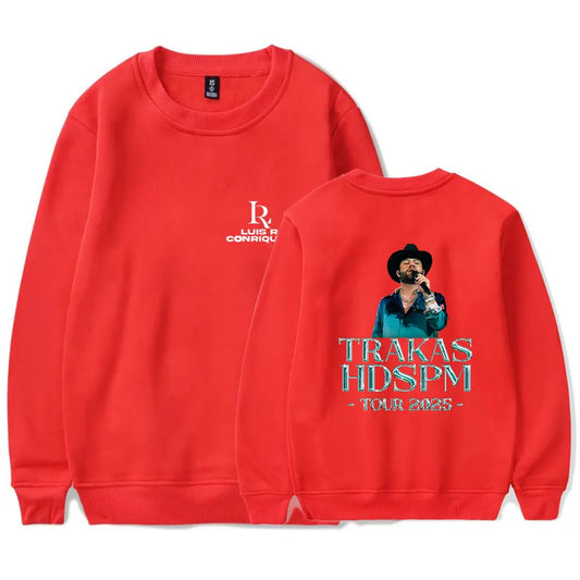 Luis R Conriquez Trakas HDSPM Tour 2025 Red Sweatshirt