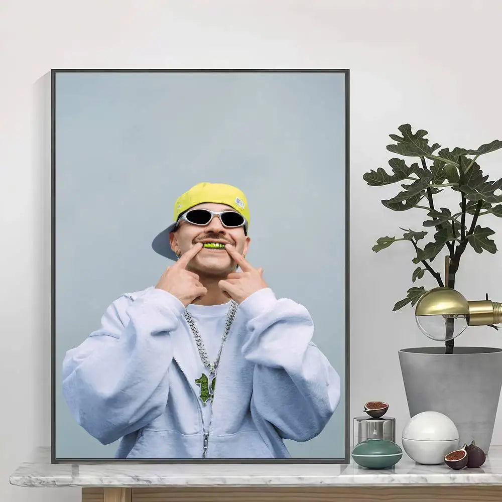 Feid EL GREEN PRINT: La Saga Neon Smile Poster