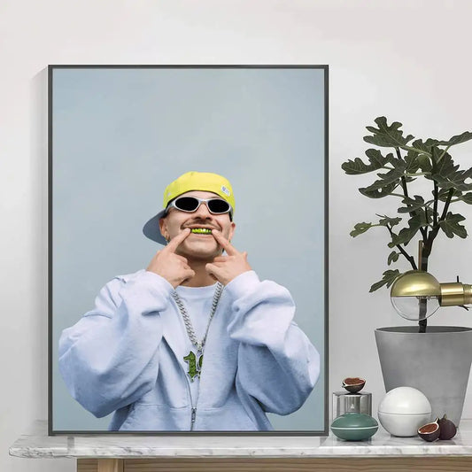 Feid EL GREEN PRINT: La Saga Neon Smile Poster