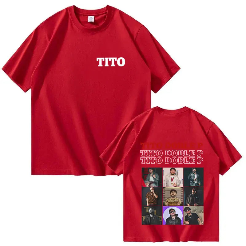 Tito Double P Trendy Album T-Shirt – Red