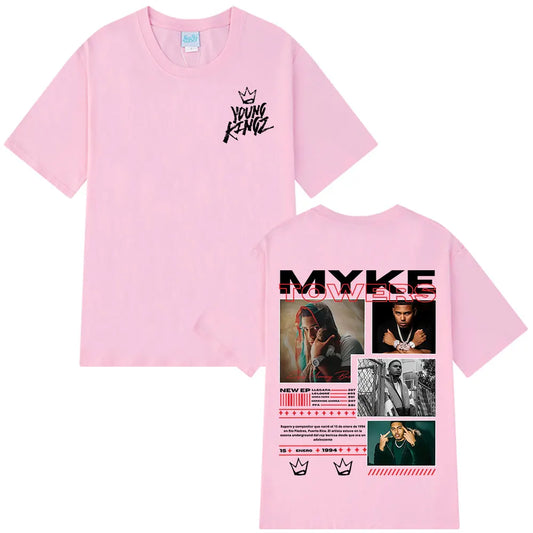 Pink Myke Towers Young Kingz T-Shirt