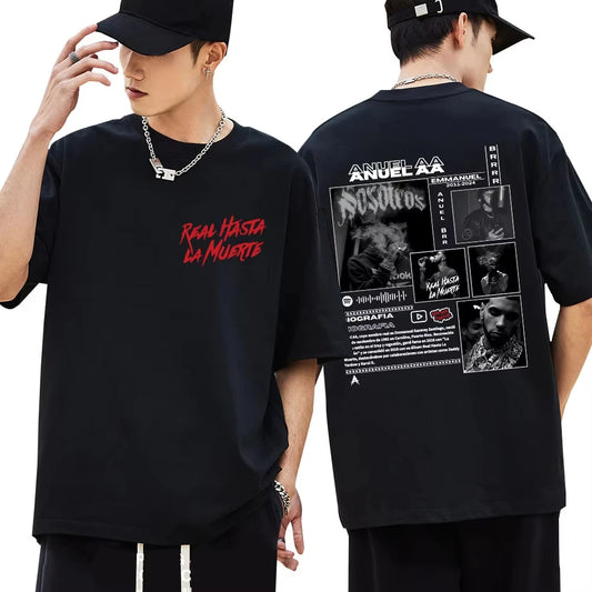Anuel AA Black Music Album T-Shirt - black