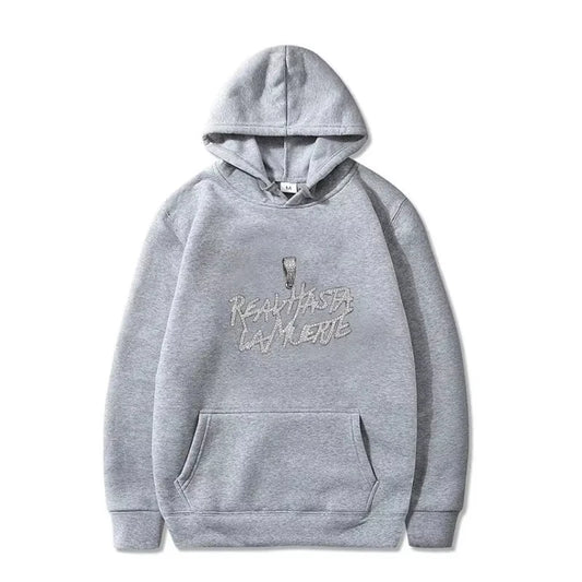 Anuel AA Diamond Chain Hoodie - gray