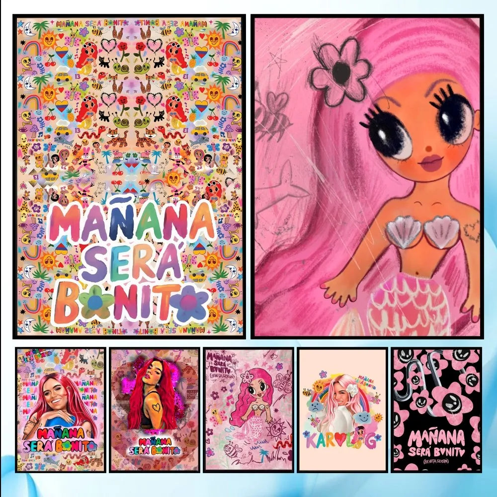 Karol G Mermaid Vibes Poster