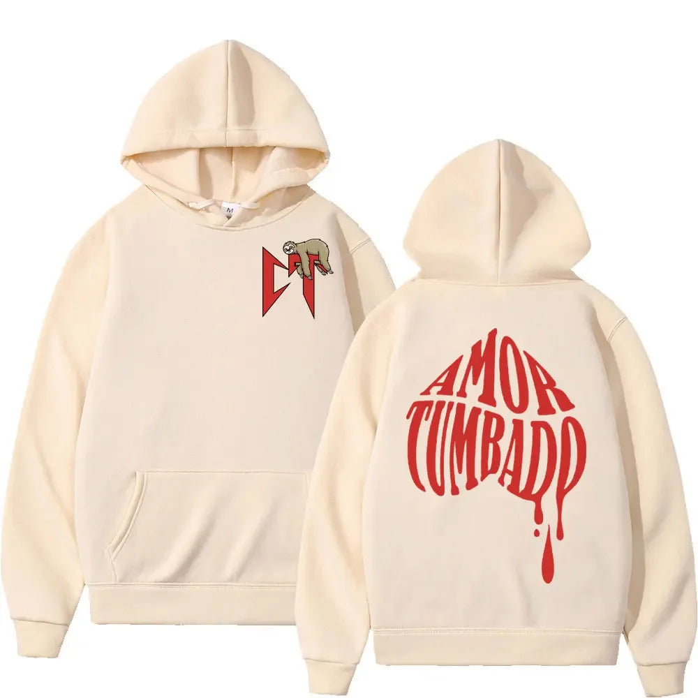 Natanael Cano Amor Tumbado Hoodie – Beige
