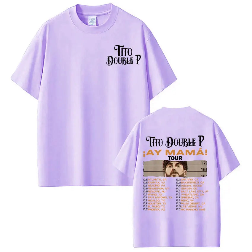 Tito Double P “Ay Mamá! Tour 2025” T-Shirt – Beige