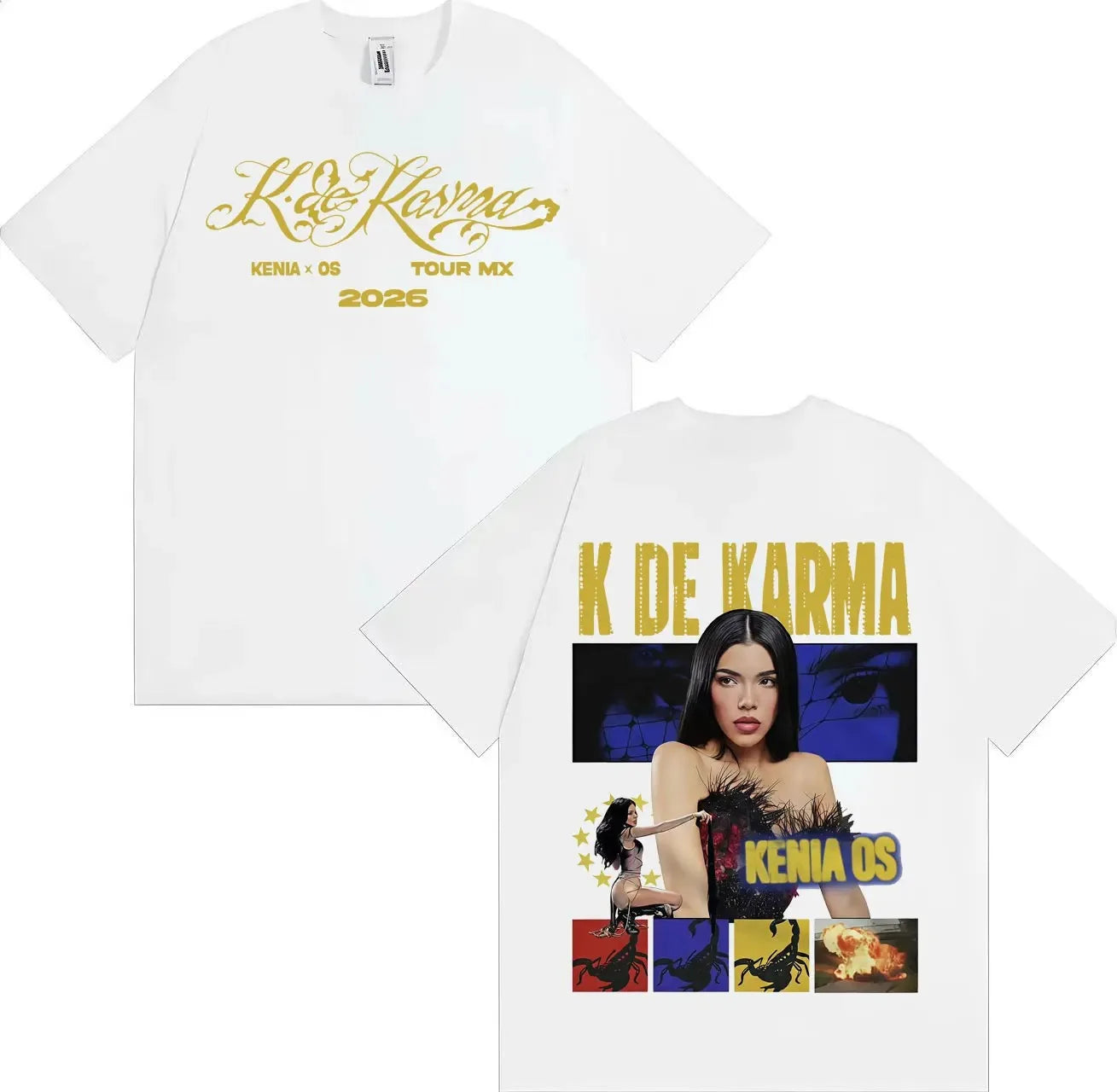 Kenia OS K de Karma Album T-Shirt - White