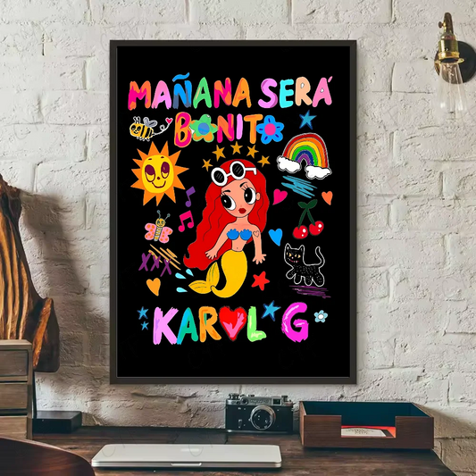 Karol G Mermaid Vibes Poster