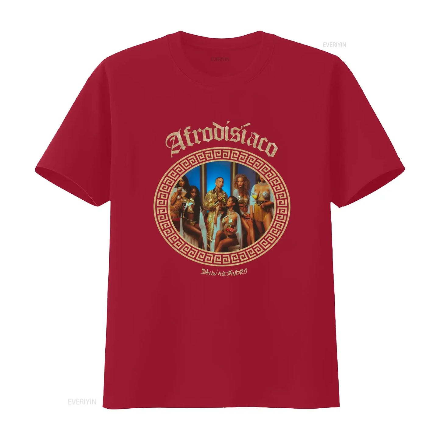 Rauw Alejandro “Afrodisíaco” Album Cover T-Shirt – Red