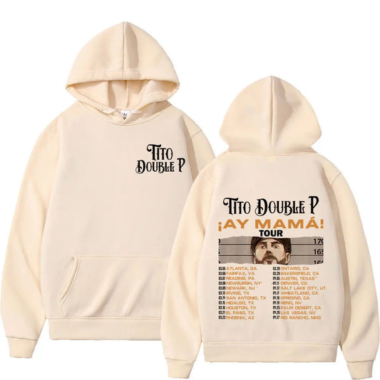Tito Double P Ay Mamá Tour Hoodie – Beige