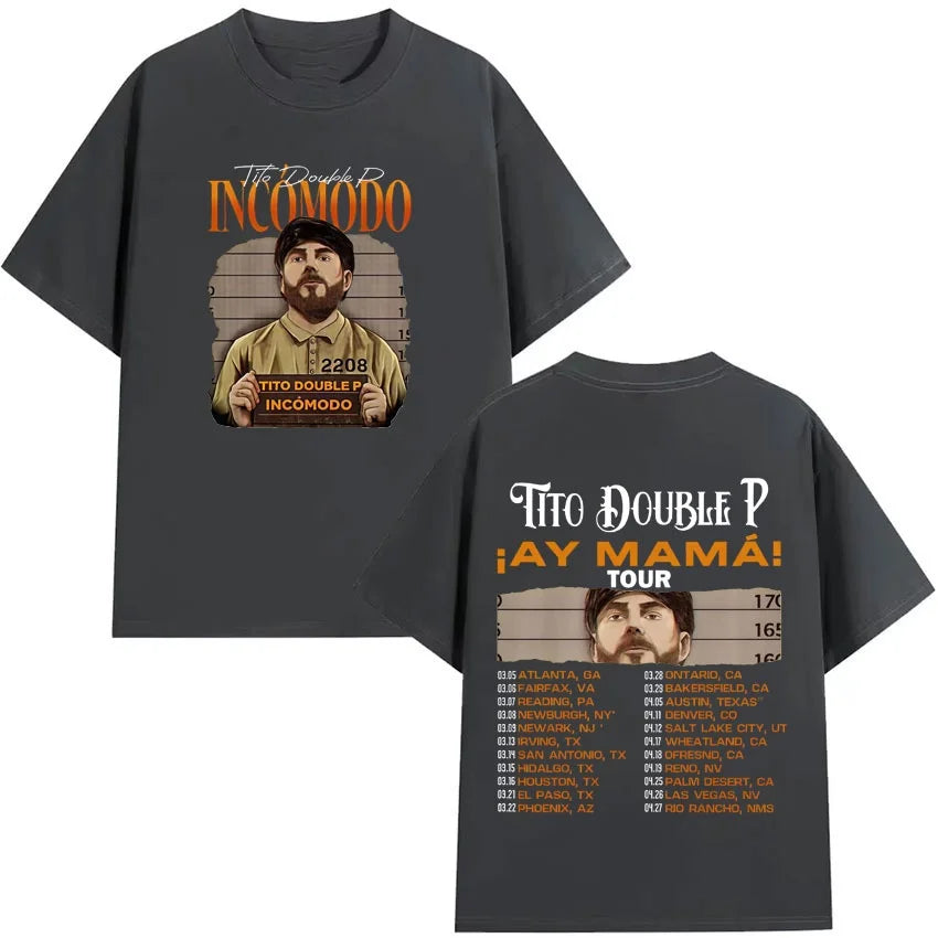 Tito Double P Incomodo x Ay Ay Mamá T-Shirt – Dark Grey