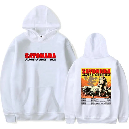 Sayonara Hoodie – Álvaro Díaz Tour White