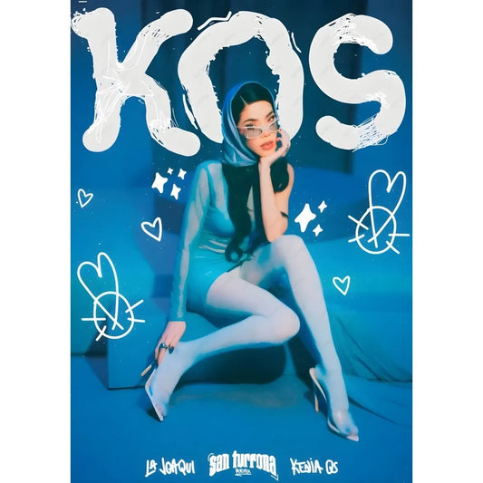San Turrona Remix Poster – Kenia OS & La Joaqui Collab