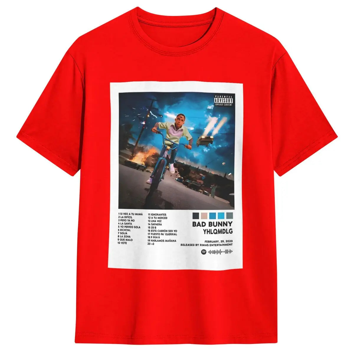 Bad Bunny YHLQMDLG T-Shirt – Red