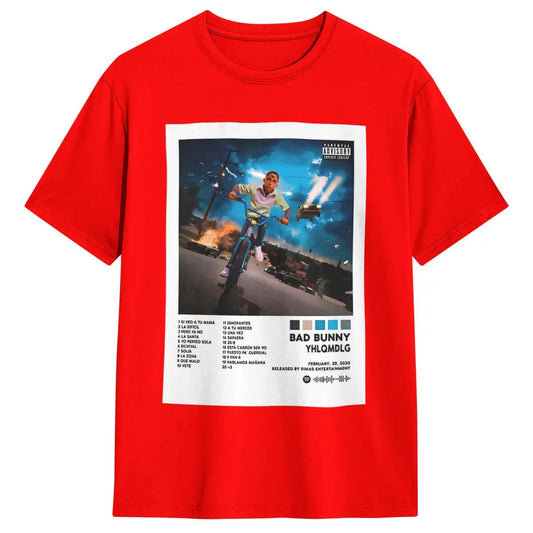 Bad Bunny YHLQMDLG T-Shirt – Red