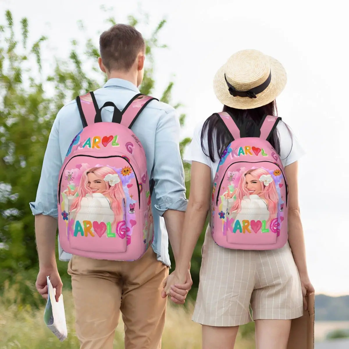Karol G Peace & Petals Backpack – Pink Love