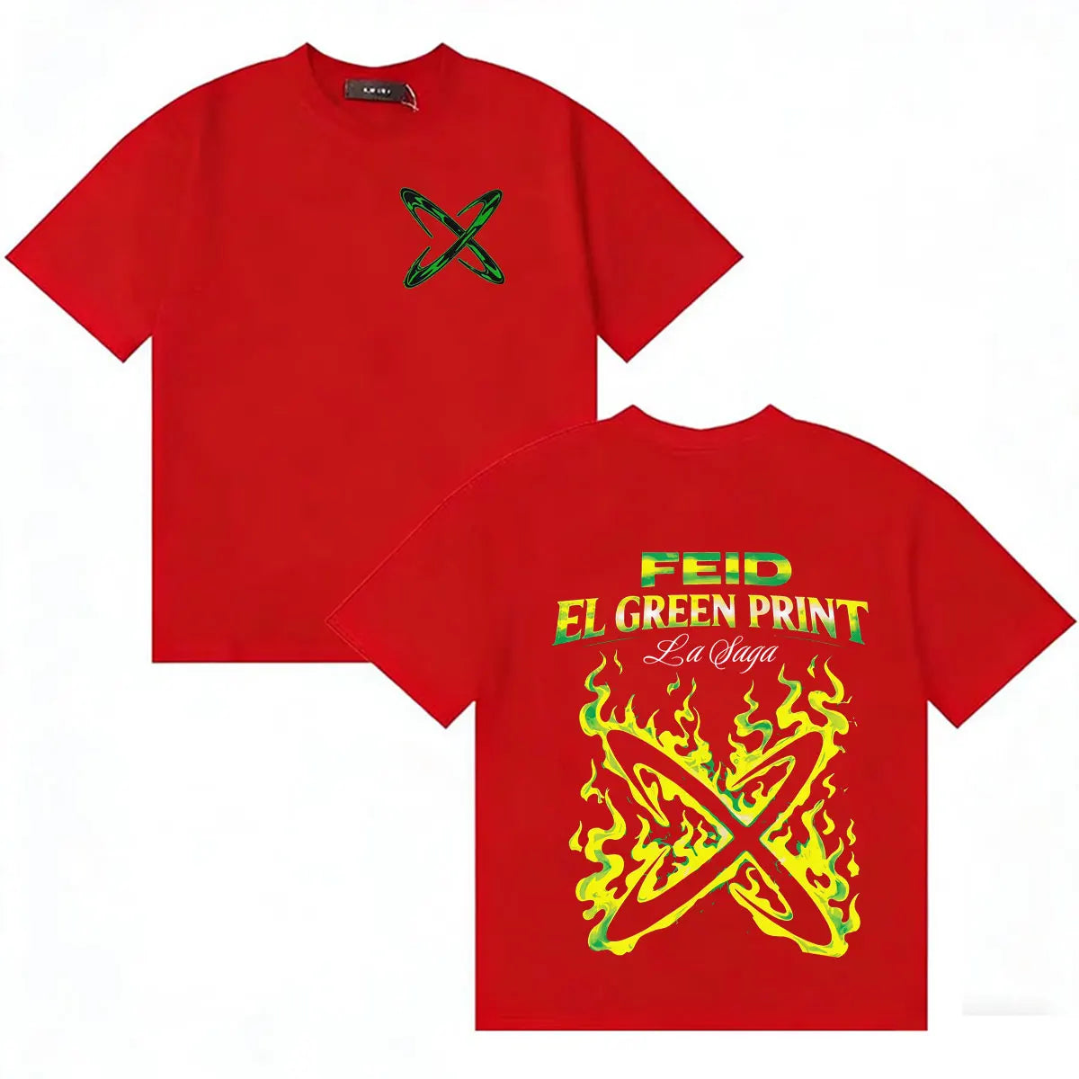 Feid EL GREEN PRINT: La Saga Neon X T-Shirt