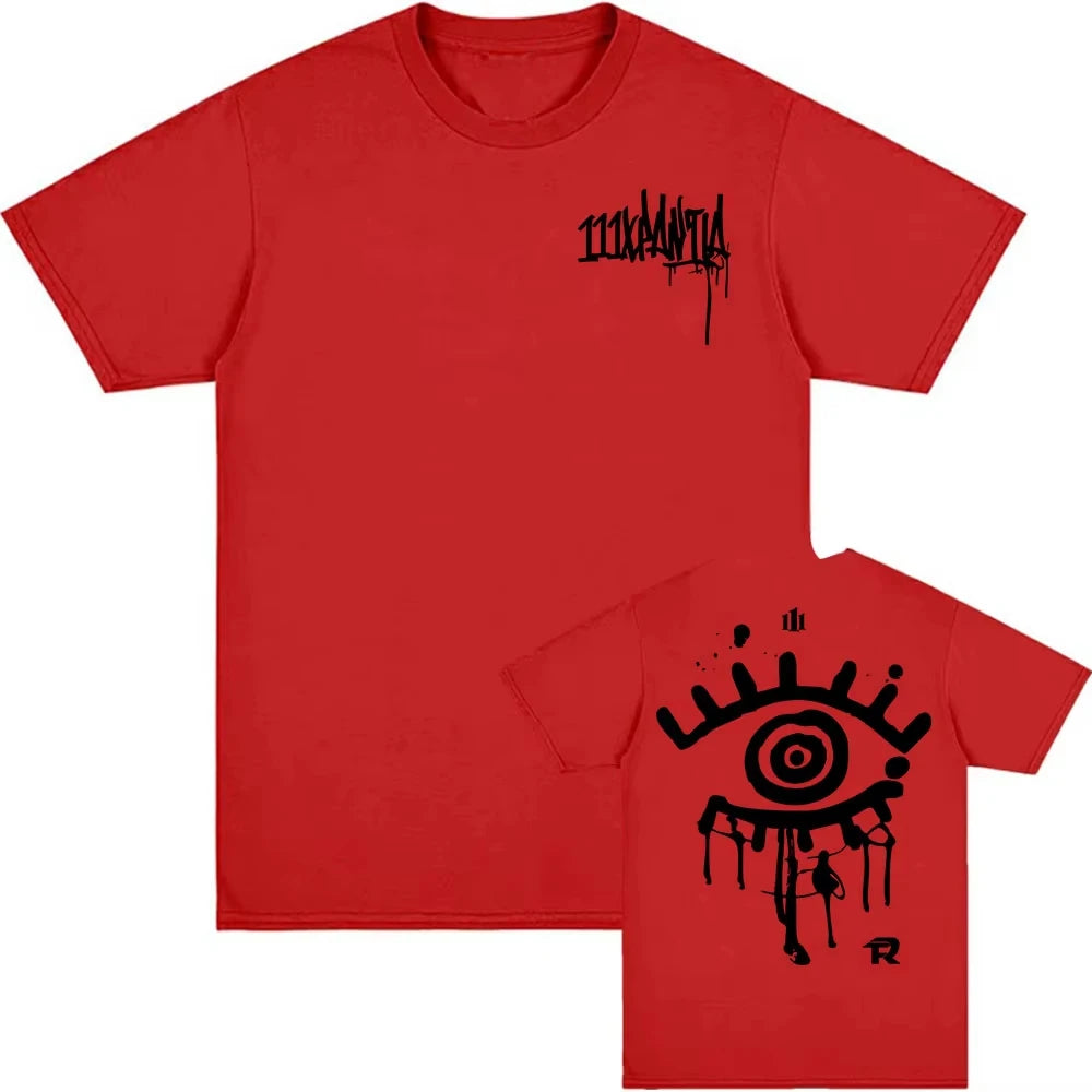 111XPANTIA T-Shirt – Fuerza Regida Red/Black Grunge