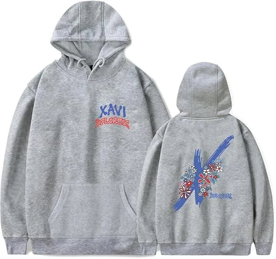 Xavi “Flores” Hoodie – Gray