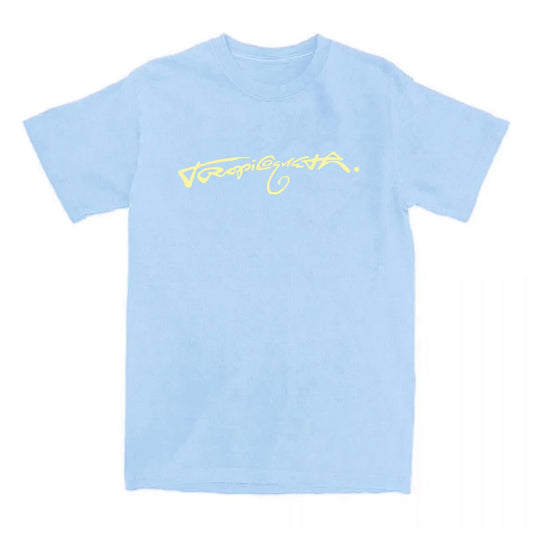 Karol G "Tropicoqueta" T-Shirt – Sky Blue & Pastel Yellow