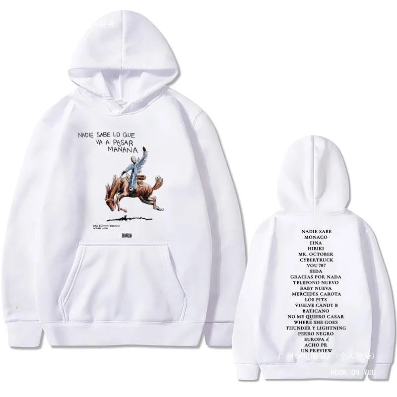 Bad Bunny Nadie Sabe Lo Que Va a Pasar Mañana Hoodie – Beige