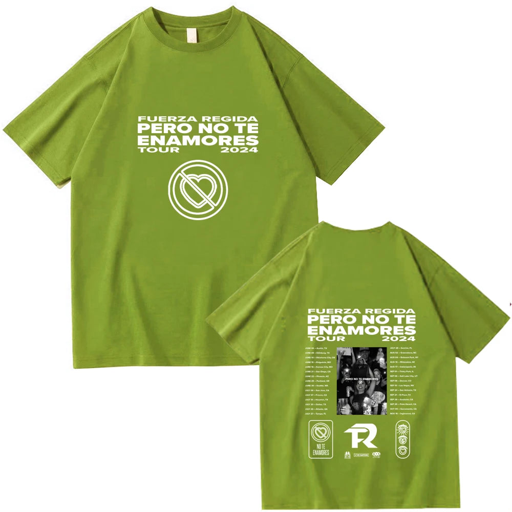 Fuerza Regida “Pero No Te Enamores Tour 2024” T-Shirt – Green