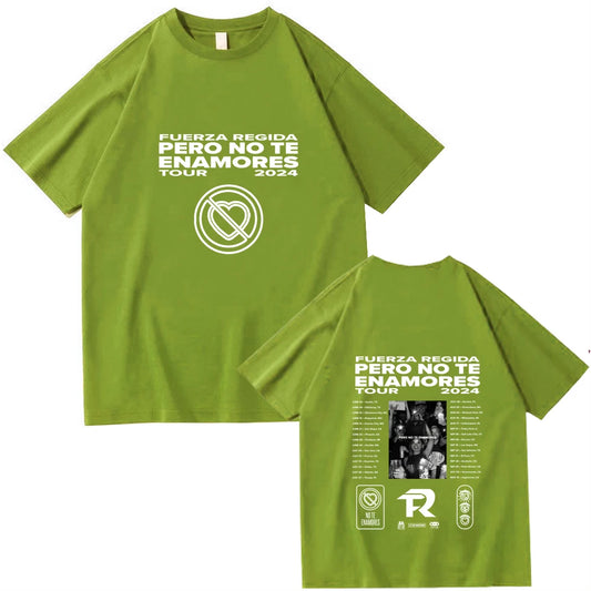 Fuerza Regida “Pero No Te Enamores Tour 2024” T-Shirt – Green