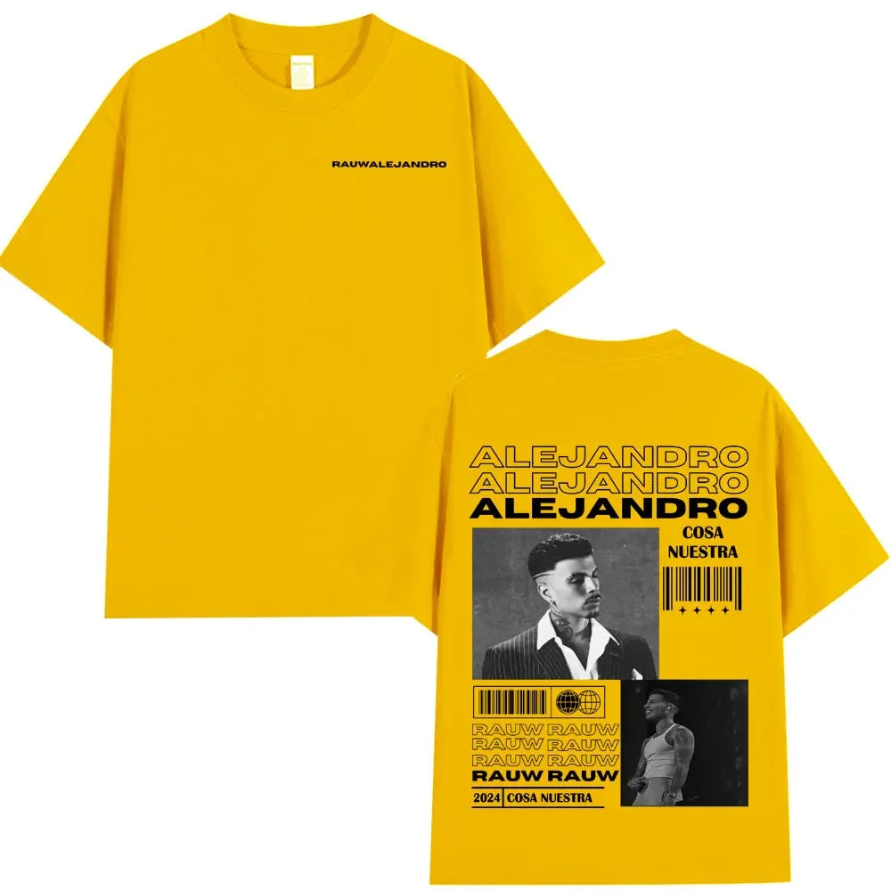 Rauw Alejandro Cosa Nuestra Yellow T-Shirt