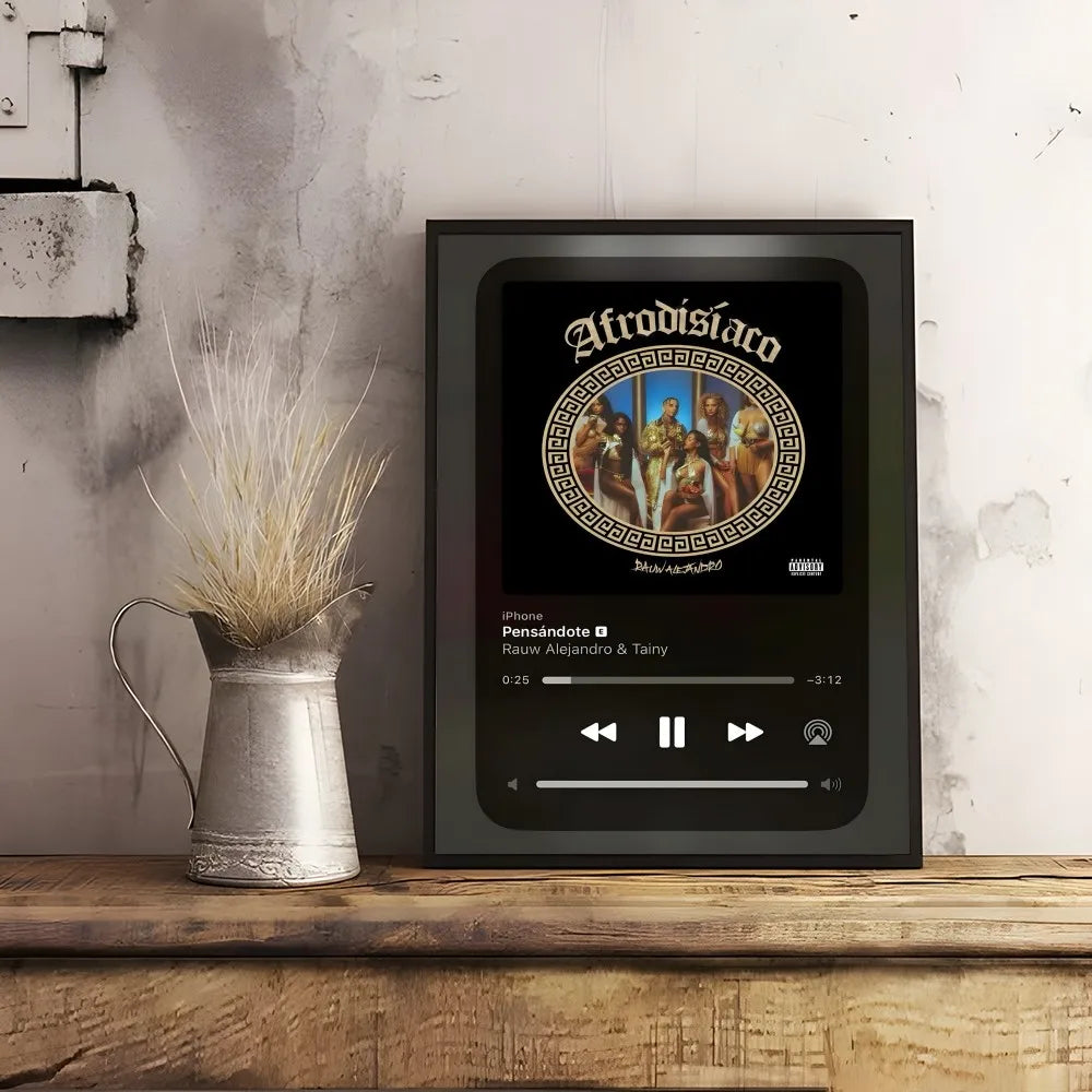 Rauw Alejandro – Pensándote Music Player Poster