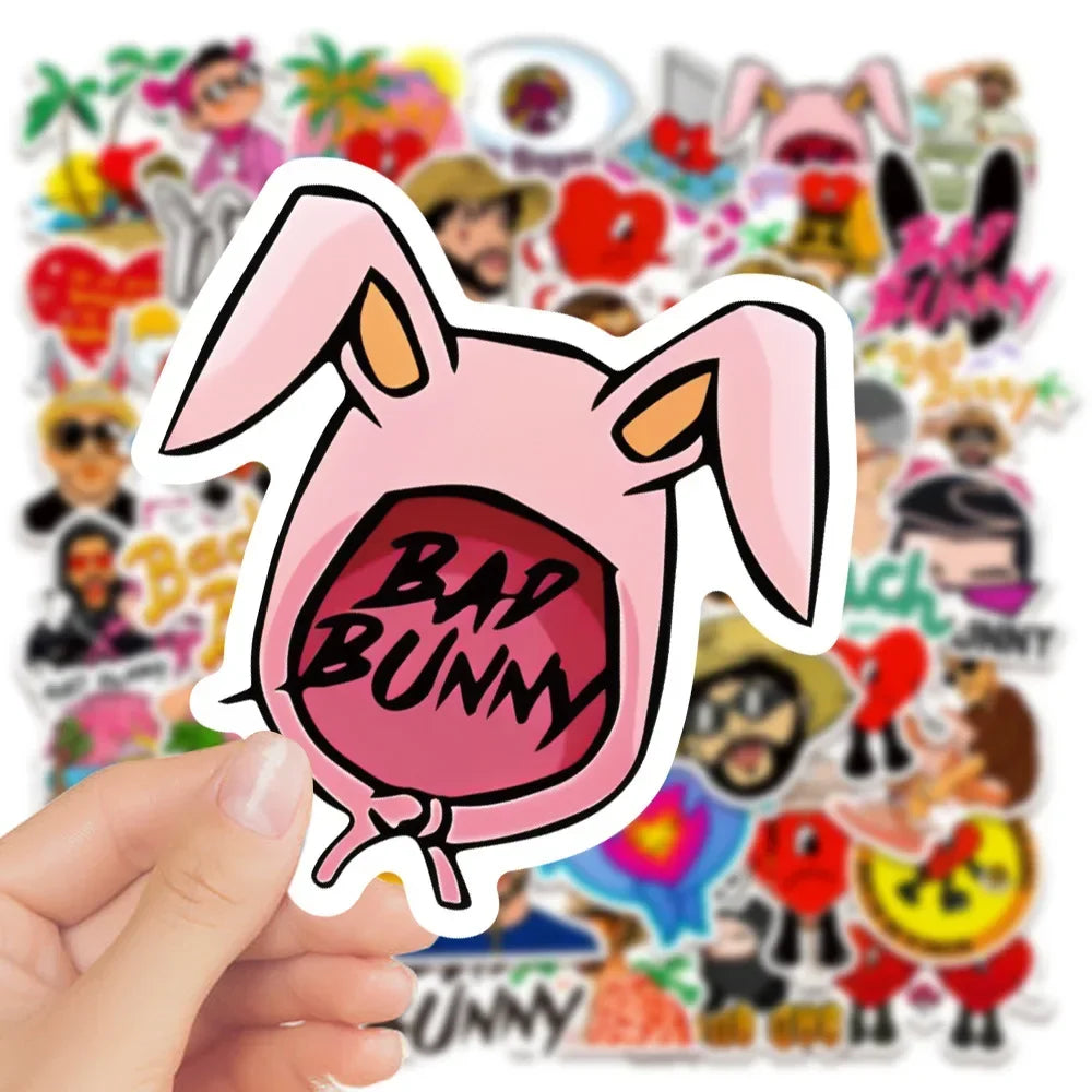 50PCS Bad Bunny Stickers Set