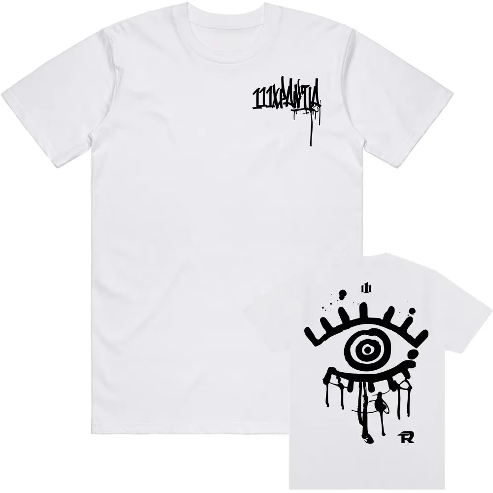 111XPANTIA T-Shirt – Fuerza Regida White Grunge
