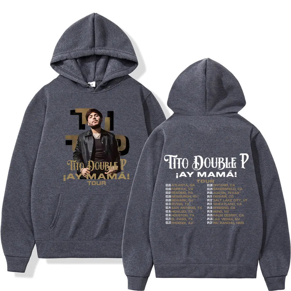 Tito Double P Ay Mamá Tour Hoodie – Dark Grey