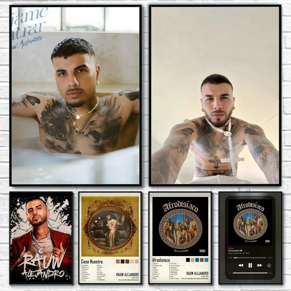 Rauw Alejandro – Pensándote Music Player Poster