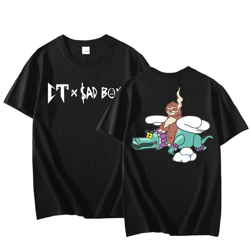 Natanael Cano x Sad Boyz “Flying High” T-Shirt – White