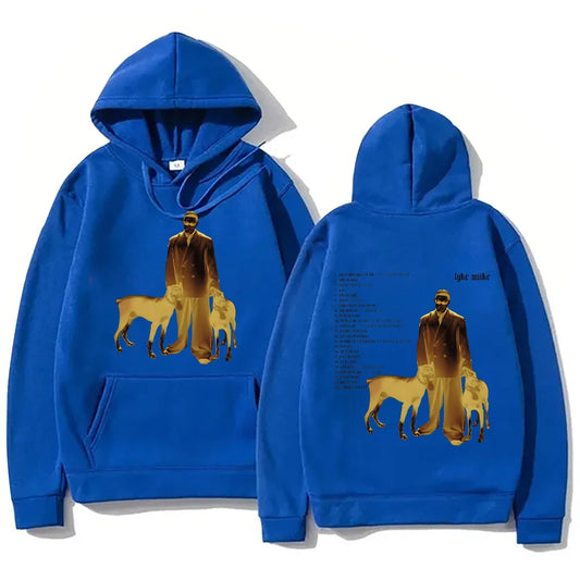 Myke Towers Lyke Mike Album Hoodie Blue