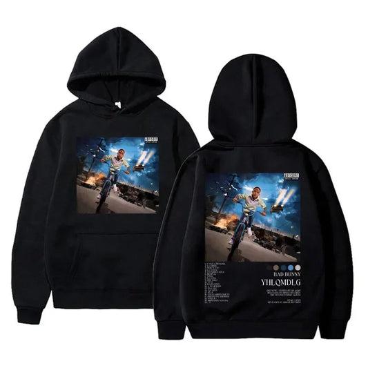 Bad Bunny YHLQMDLG Hoodie – Black