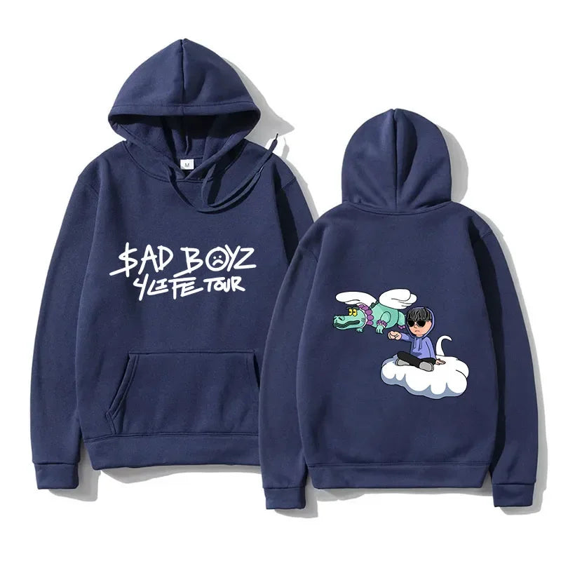 Junior H Sad Boyz 4Life Tour Hoodie - Navy Blue