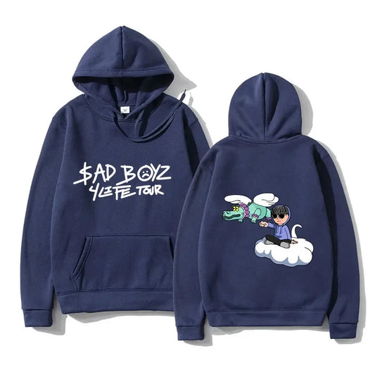 Junior H Sad Boyz 4Life Tour Hoodie - Navy Blue