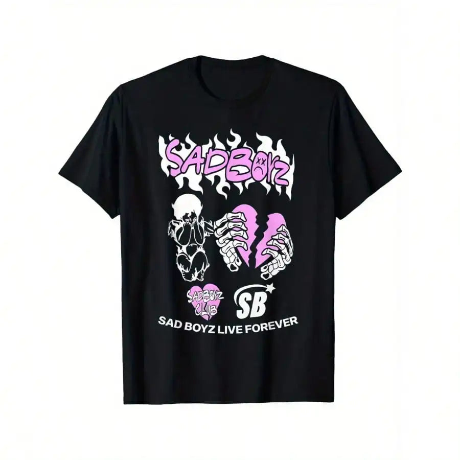 Junior H Sad Boyz Black T-Shirt – Corridos Tumbados
