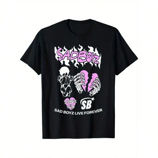 Junior H Sad Boyz Black T-Shirt – Corridos Tumbados